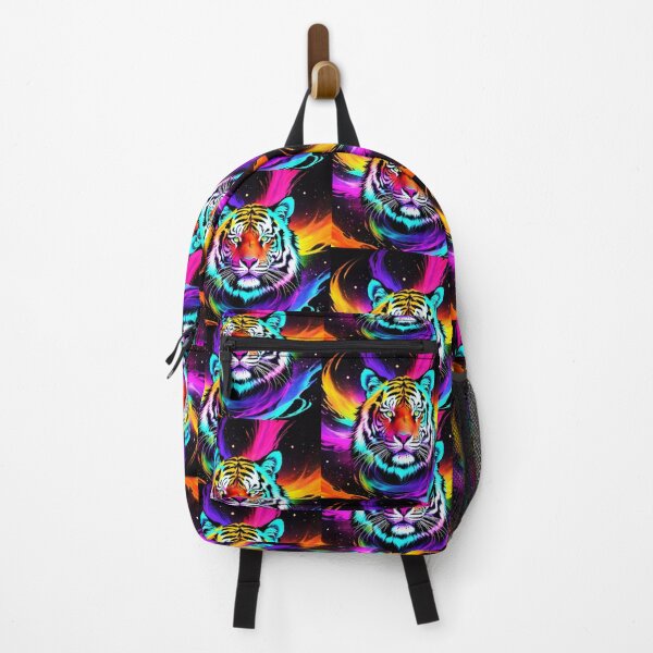 Item preview, Feline Galaxy: Tiger Head in Starry Nebula. Colorful and bright designed and sold by BRINDELEGARD.
