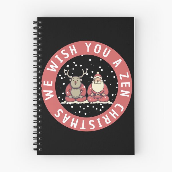 Item preview, Zen Christmas- Meditative Santa & Reindeer for Yoga Lovers designed and sold by Loffartdesign.