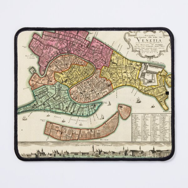 Item preview, 1729 map of Venice designed and sold by Francespoppy.