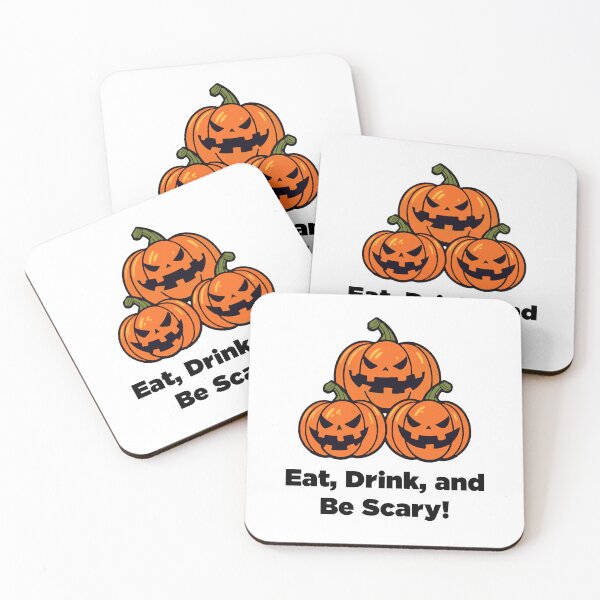 Item preview, Eat, Drink, and Be Scary! Pumpkin T-shirt for men, women and kids designed and sold by Nokart.