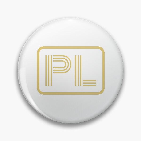 Item preview, PL Initials Gold Geometric Letters designed and sold by Jeallan Designs.