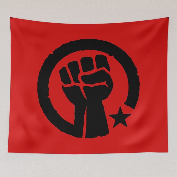 Aperçu de l'œuvre Poing socialiste noir créée et vendue par Thelittlelord.