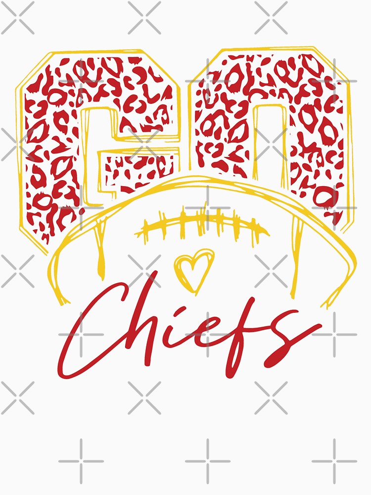 Kansas City Chiefs Football Leopard Heart Design T-Shirt, Kc Chiefs Gift  Ideas