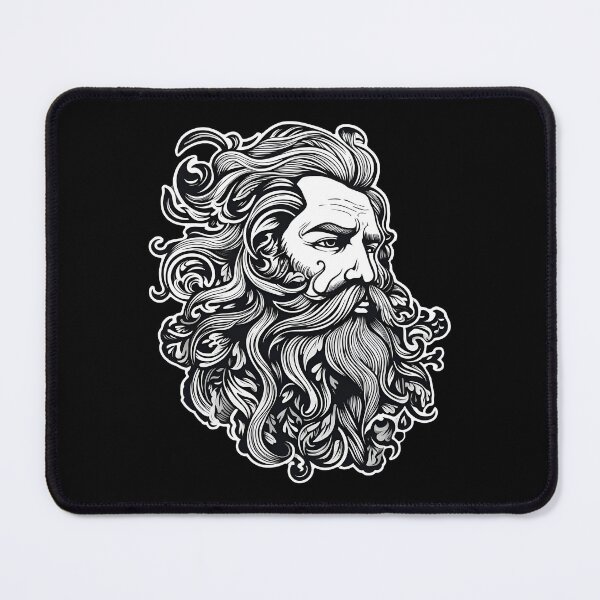 Item preview, Beard longhair man barber shop designed and sold by Anbe_design.