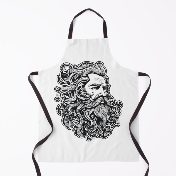 Item preview, Beard longhair man barber shop designed and sold by Anbe_design.