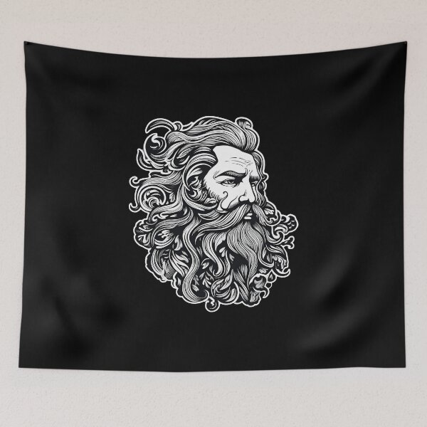Item preview, Beard longhair man barber shop designed and sold by AngelinaBezm.