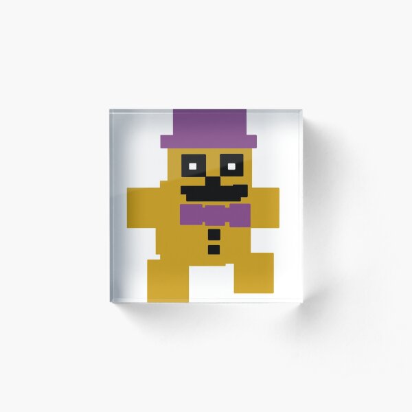 FNAF Psychic Friend Fredbear de 8 bits Bloque acrílico