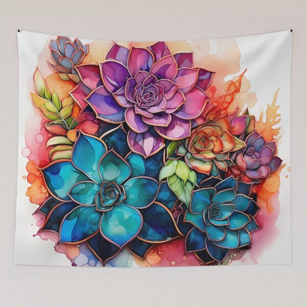 Item preview, stunning alcohol ink flowers designed and sold by dcrc.