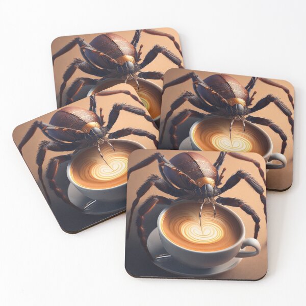 Item preview, Scary Spider Latte Art Loveheart Design Cafe Barrister   designed and sold by Michael Voyler.