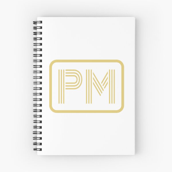 Item preview, PM Initials Gold Geometric Letters designed and sold by Jeallan Designs.