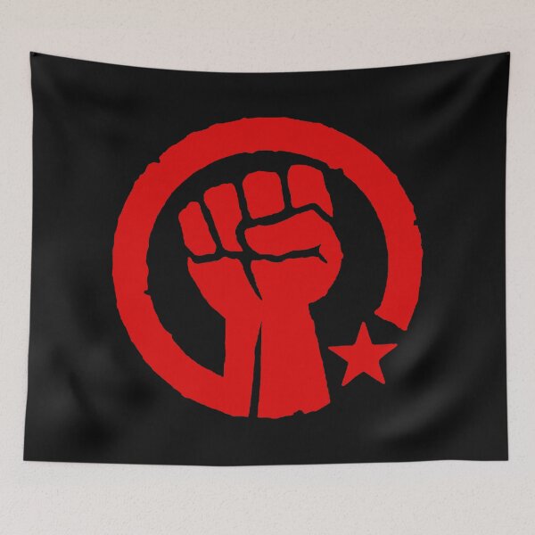 Aperçu de l'œuvre Poing socialiste rouge créée et vendue par Thelittlelord.