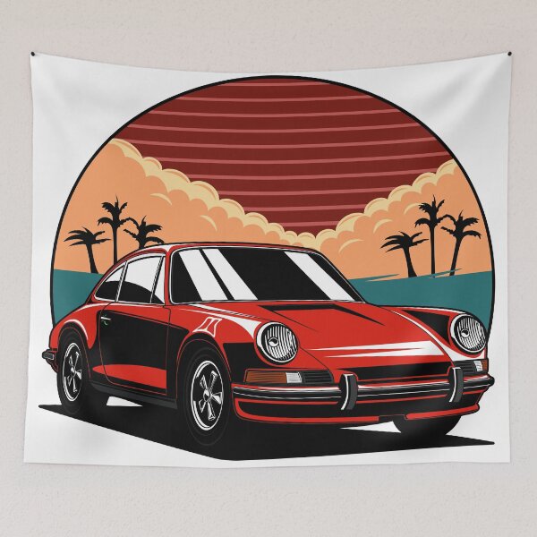 Item preview, Red vintage car designed and sold by dipoernomo.