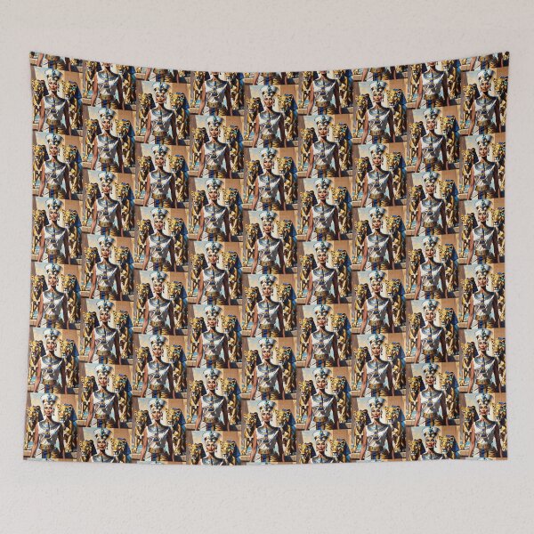 Item preview, Queen Nefertiti the most beautiful pharaohs in ancient Egypt with tow Lions 1 designed and sold by AnadAA.