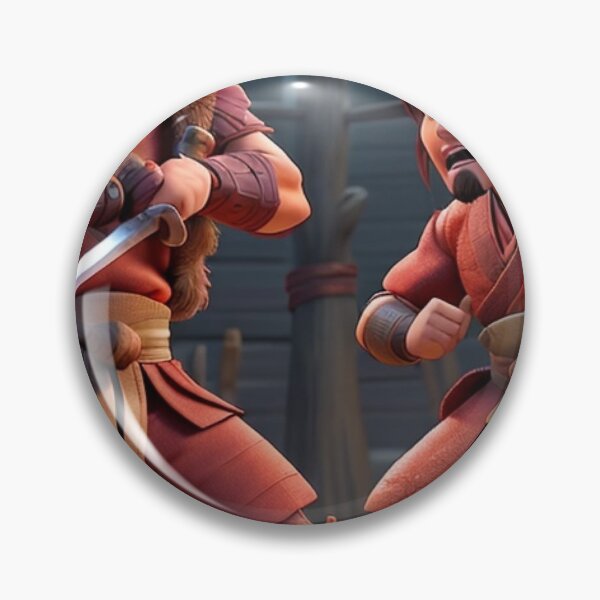 Item preview, Crimson Clash: An Intense Samurai Duel in 3D Animation Style designed and sold by Chukszy1.
