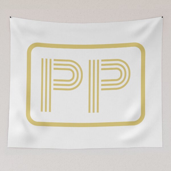 Item preview, PP Initials Gold Geometric Letters designed and sold by Jeallan Designs.