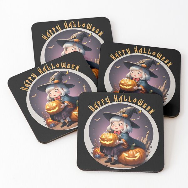 Item preview, Happy Halloween Young Witch designed and sold by Delemore Art.