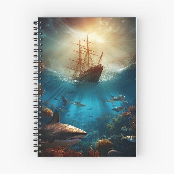 Item preview, Ship and underwater life 3 designed and sold by Art by Lilia.