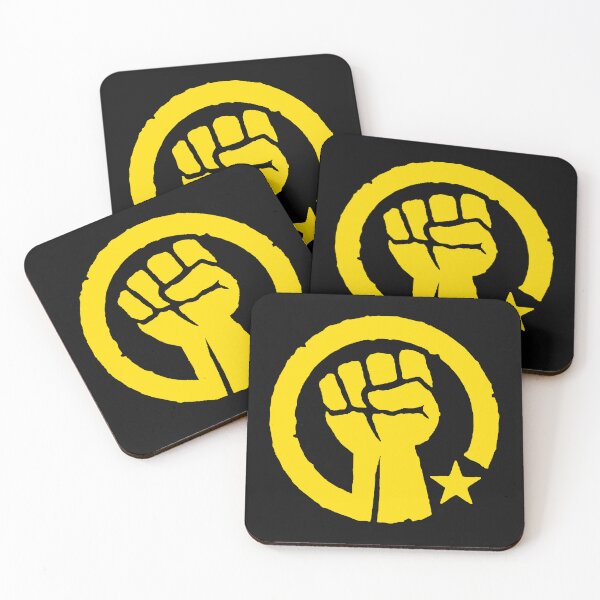 Item preview, Yellow Raised Fist - Resist designed and sold by Thelittlelord.