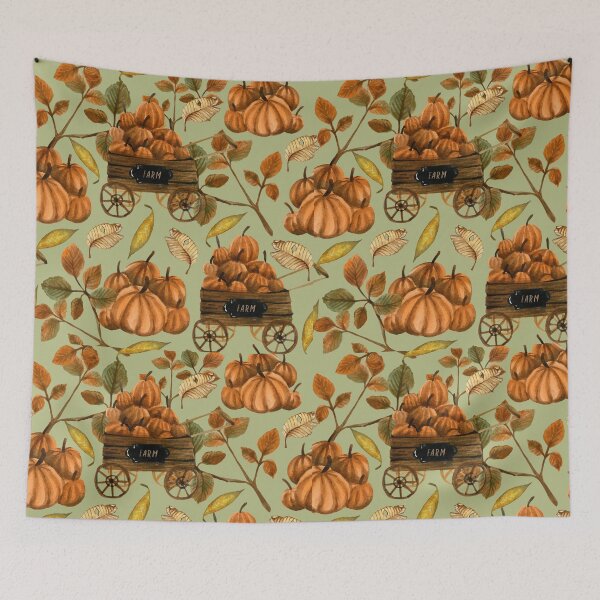 Item preview, Autumn Pumpkins Background, farm, fall wallpaper, designed and sold by JAG2B.