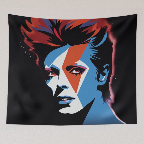 Item preview, Aladdin Sane, David Bowie vector art designed and sold by sillynonsense.
