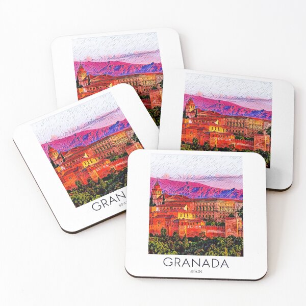Item preview, A Pop Art Travel Print of Granada - Spain  designed and sold by StudioRedKoala.