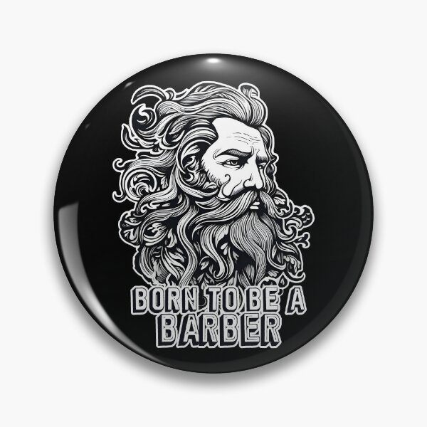 Item preview, Beard longhair man Born to be a barber designed and sold by AngelinaBezm.