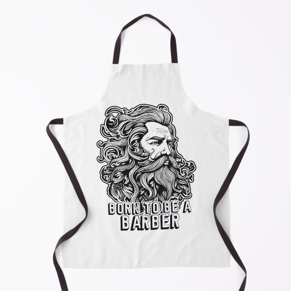 Item preview, Beard longhair man Born to be a barber designed and sold by Anbe_design.