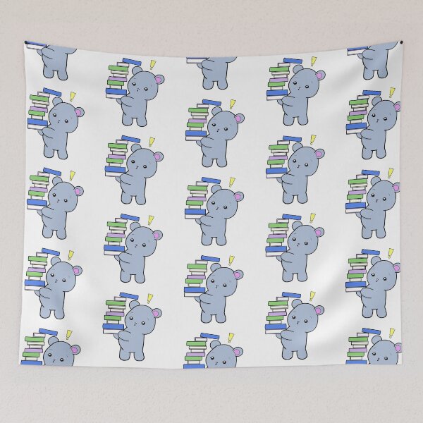Item preview, Bookworm Bear - Stack of Books Falling designed and sold by sadfrogcreates.