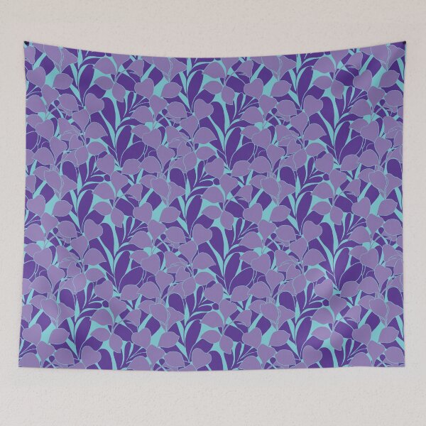 Item preview, Foliage purple version blue background designed and sold by GENEST-V.
