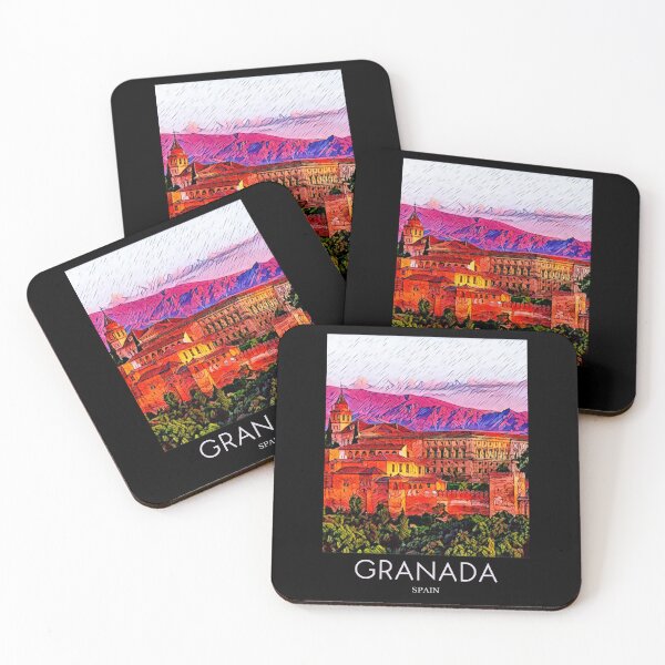 Item preview, A Pop Art Travel Print of Granada - Spain  designed and sold by StudioRedKoala.