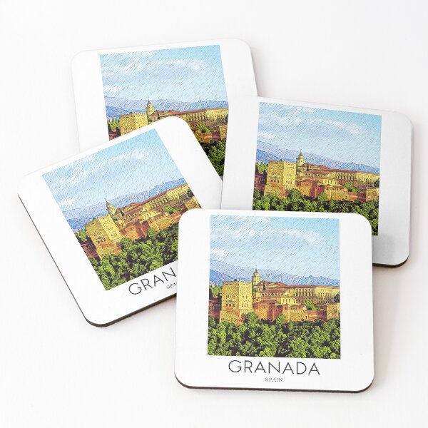 Item preview, A Pop Art Travel Print of Granada - Spain  designed and sold by StudioRedKoala.