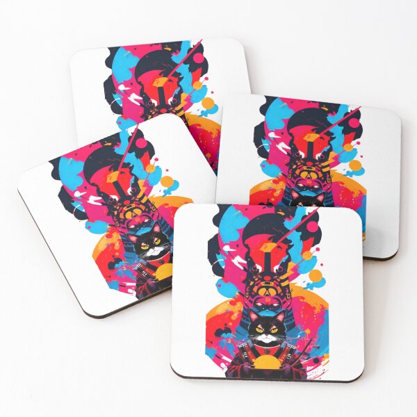 Item preview, Abstract cyber cat designed and sold by KorArtStudio.