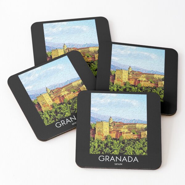Item preview, A Pop Art Travel Print of Granada - Spain  designed and sold by StudioRedKoala.