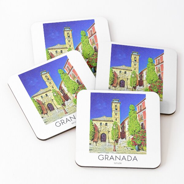 Item preview, A Pop Art Travel Print of Granada - Spain  designed and sold by StudioRedKoala.