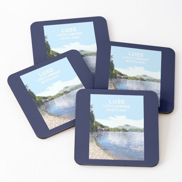 Item preview, Luss Loch Lomond Scotland Scottish Travel location poster designed and sold by BarbaraGlebska.
