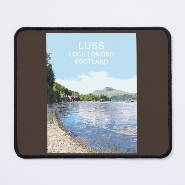 Item preview, Luss Loch Lomond Scotland Scottish Travel location poster designed and sold by BarbaraGlebska.