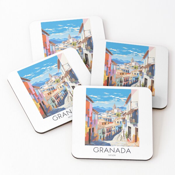 Item preview, A Pop Art Travel Print of Granada - Spain  designed and sold by StudioRedKoala.