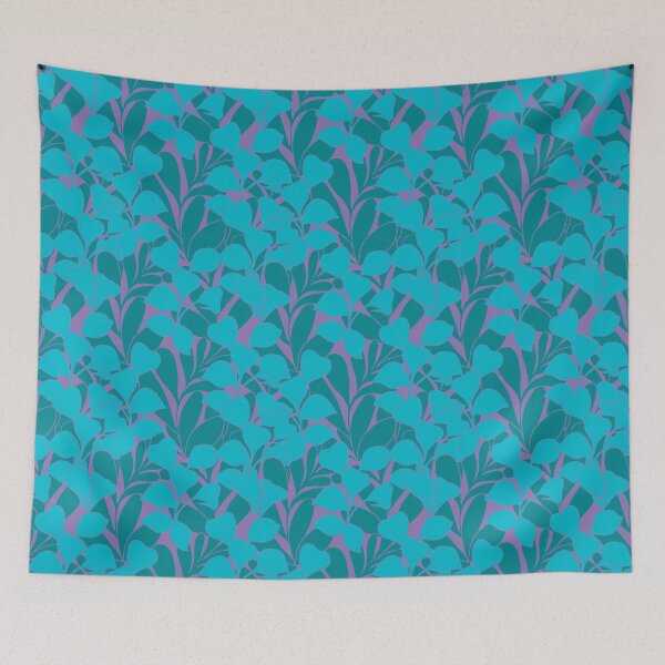 Item preview, Foliage blue version purple background designed and sold by GENEST-V.