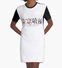 Tokyo Ghoul Colour Splash Logo Graphic T-Shirt Dress