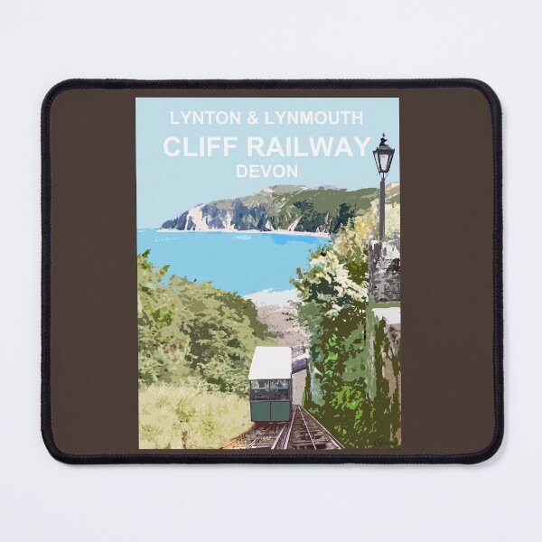 Item preview, Lynton Lynmouth North Devon Cliff Railway Travel location poster designed and sold by BarbaraGlebska.