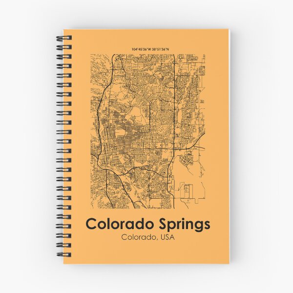 Item preview, City Road Map of Colorado Springs, Colorado, USA  designed and sold by 2BROSMAPS1.