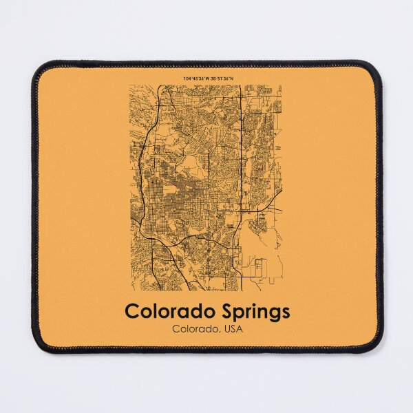Item preview, City Road Map of Colorado Springs, Colorado, USA designed and sold by 2BROSMAPS1.
