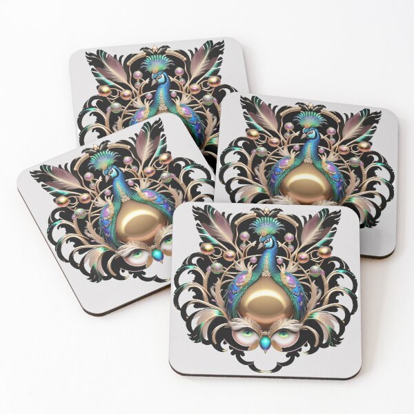 Item preview, Majestic Peacock with Decorative Feathers Art  designed and sold by artelligens.