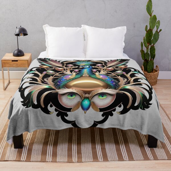 Item preview, Majestic Peacock with Decorative Feathers Art designed and sold by artelligens.