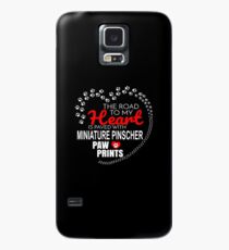 The Road To My Heart Is Paved With Miniature Pinscher Paw Prints - Gift For Passionate Miniature Pinscher Dog Owners Case/Skin for Samsung Galaxy