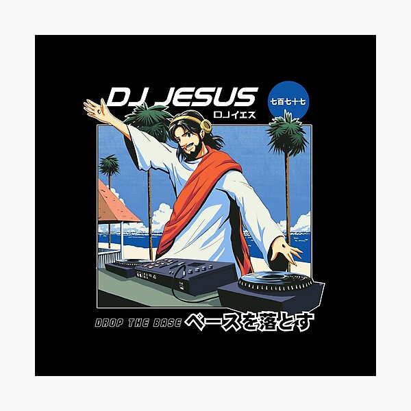 DJ Jesus - Christian Manga Photographic Print