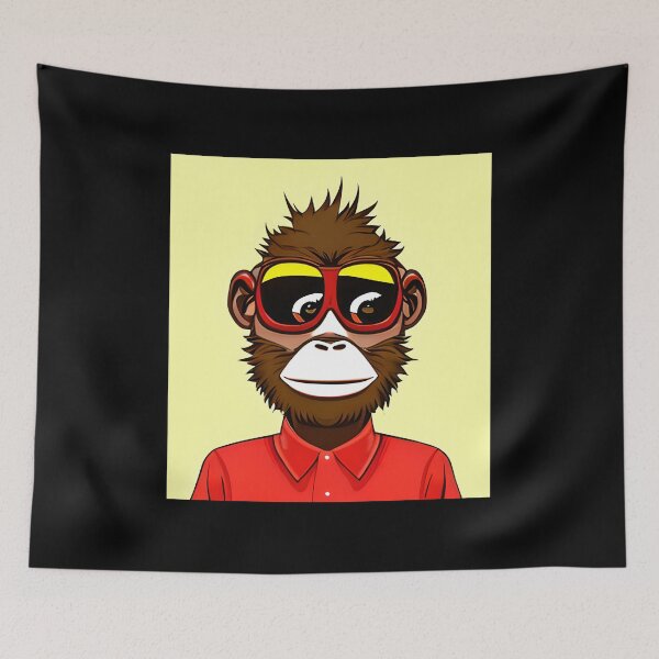 Item preview, Red Monkey designed and sold by ShilpyDesign.