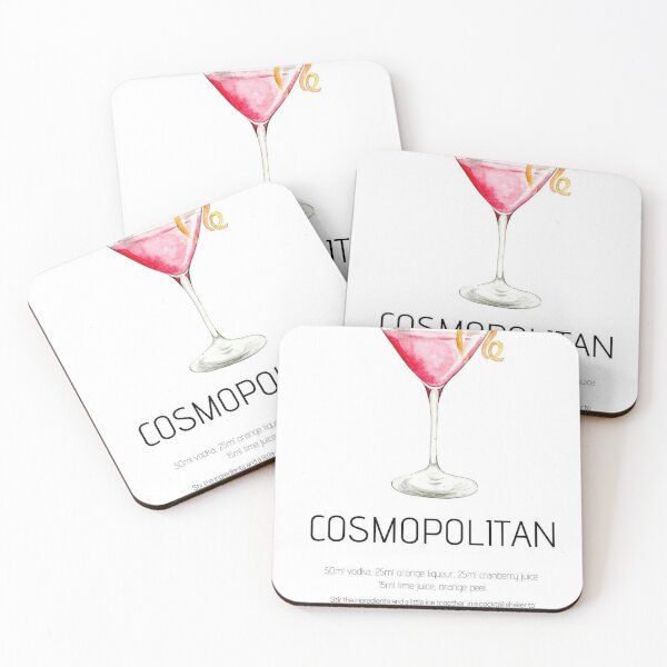 Item preview, Cosmopolitan, cosmopolitan, espresso martini, Cosmopolitan Drink, cocktail sticker, signature drink menu, wedding drink menu, cosmo cocktail designed and sold by peachcakecanvas.