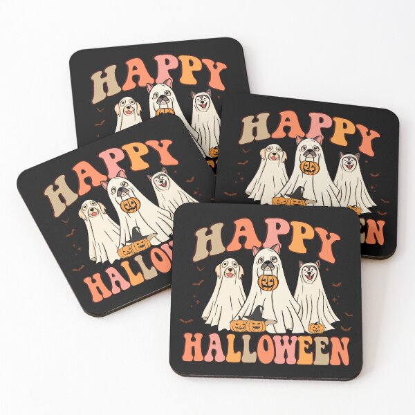 Item preview, Happy Halloween Puppy Dogs as Ghosts designed and sold by NessiCreates.