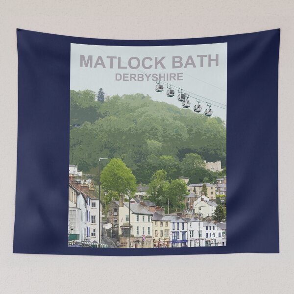 Item preview, Matlock Bath Derbyshire Peak District. Travel location poster designed and sold by BarbaraGlebska.